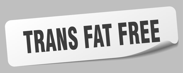 Fototapeta premium TRANS FAT FREE
