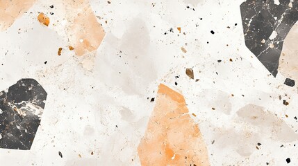 Cream Terrazzo Marble Texture Design, Used To Be Home Interior Exterior Wallpaper Background Decoration Design. Generative ai