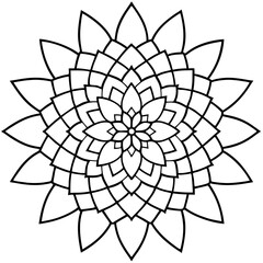 Mandala design with clean lines