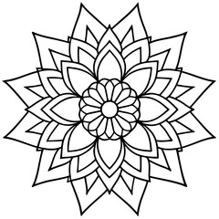 Mandala design with clean lines