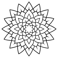 Mandala design with clean lines