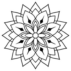 Mandala design with clean lines