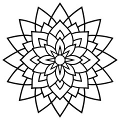 Mandala design with clean lines