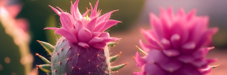 Close-up of a blooming cactus