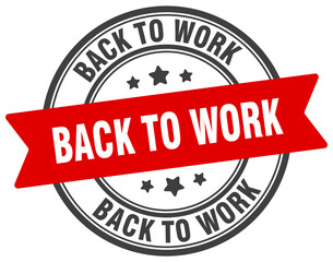 Obraz premium BACK TO WORK