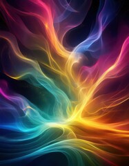 Obraz premium Infrared and Ultraviolet Light Spectrum in a Colorful Mist