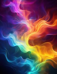 Obraz premium Infrared and Ultraviolet Light Spectrum in a Colorful Mist