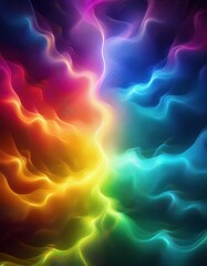 Fototapeta premium Infrared and Ultraviolet Light Spectrum in a Colorful Mist
