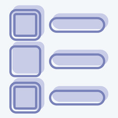 Icon List. related to Choice symbol. two tone style. simple illustration