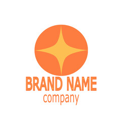 star in a circle. logo for company and business
