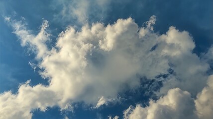 Fototapeta premium Wallpaper clouds in blue sky background landscape scene, soft, sun, freedom, outdoors, panorama, space, texture abstract, isolated, white, background, sky, png, cloud, smoke, fog, texture, cloudy, 