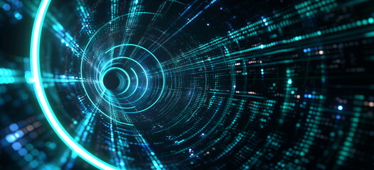 DIgital high speed tunnel. Cyber passage.