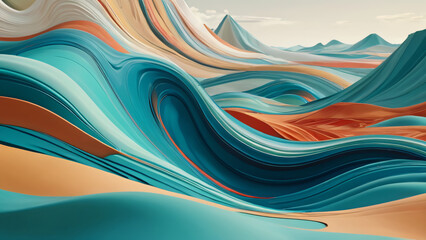 abstract background with waves