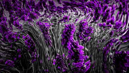 VARIOUSLY COLORED Psychadelic Floral Collage Visual texture 