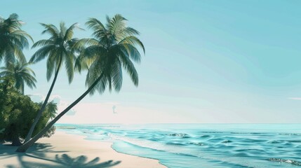 Obraz premium Tranquil Beach Paradise