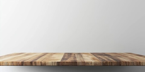 Minimalist Cutting Board on Abstract White Background: Elegant Kitchen Concept for Culinary Arts and Food Preparation. Creative Composition with Stylish Texture and Gradient Elements. AI-Generated Art