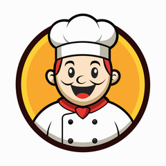 Chef Mascot Logo art vector illustration