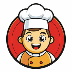 Chef Mascot Logo art vector illustration