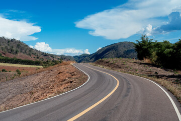 Curve 33 road view Mae Sot