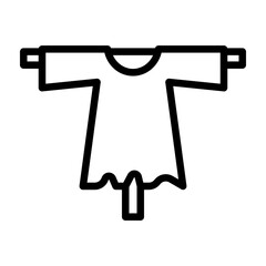 Scare Crow Vector Line Icon Design
