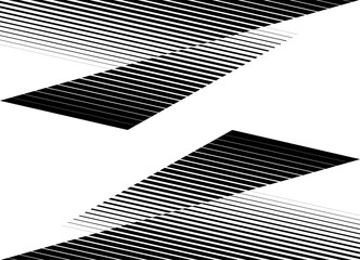 Modern striped background from thin black lines. Trendy black and white pattern for advertising, posters, covers. video, games