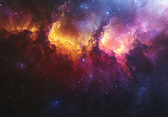 Cosmic Nebula Clouds.