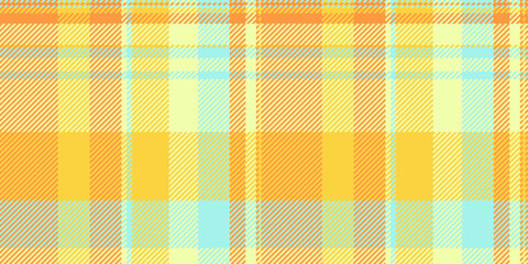 Decorating tartan fabric background, christmas card seamless textile check. 20s texture pattern vector plaid in orange and lime colors.