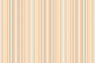 Obraz premium Coat fabric texture background, panel pattern seamless stripe. Motif textile vertical lines vector in peach puff and sea shell colors.