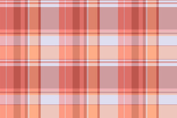 1960s fabric background texture, collage textile plaid check. Costume tartan vector pattern seamless in red and light colors.
