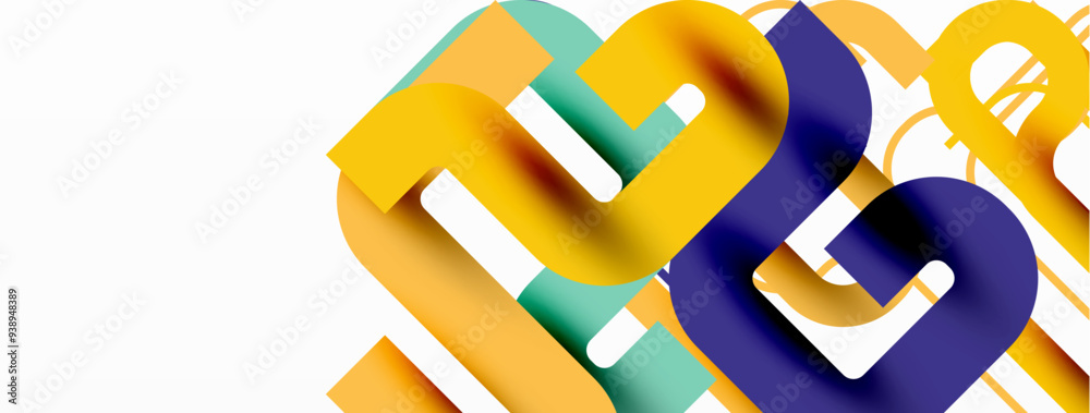 Poster Wave lines minimal abstract background