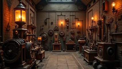 Vintage Steampunk Werkstatt