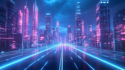 Neon Cityscape.