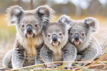 Fototapeta premium a koala family