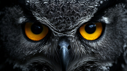 Mystical Owl Gaze in High Resolution