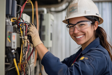 Female Electrician.