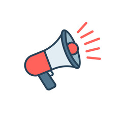 Speaker icon. Megaphone Loudspeaker icon. Isolated vector illustration