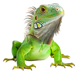 Obraz premium PNG Iguana lounging indoors in sunlight