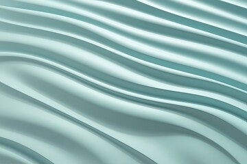 Three Dimensional Wavy Lines on Soft Light Blue Background