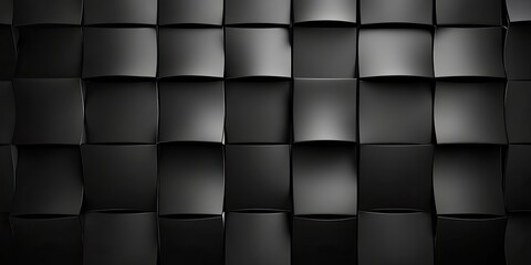 Abstract Black Textured Wall with Woven Design