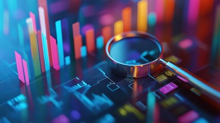 Business audit stock financial finance management on analysis data strategy with graph accounting marketing or report chart economy investment research profit