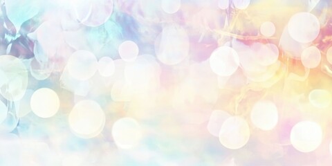 Obraz premium Soft Pastel Abstract Background with Light Bokeh Effect