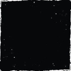 Black Grunge Texture with Distressed Edges