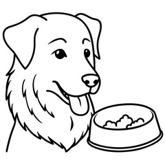 Hand drawn dog food