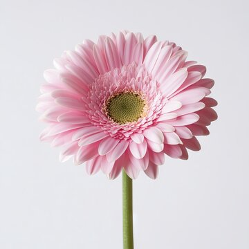 close up of Pink gerbera. Flower on a white isolated background