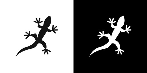 gecko icon Flat fill set collection