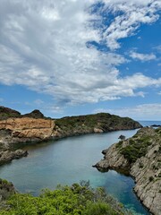 view of the coast of the sea in Cadaqués, Spain