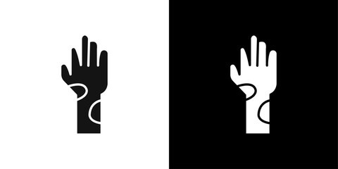 mottled skin icon Flat fill set collection