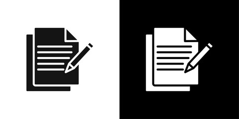 paperwork icon Flat fill set collection