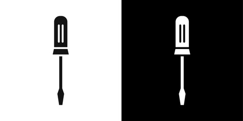 Screwdriver icon Flat fill set collection