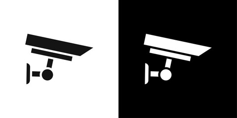 surveillance icon Flat fill set collection